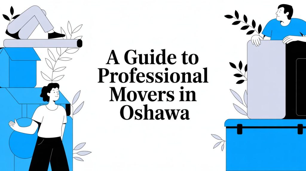 professional movers in oshawa moving illustration