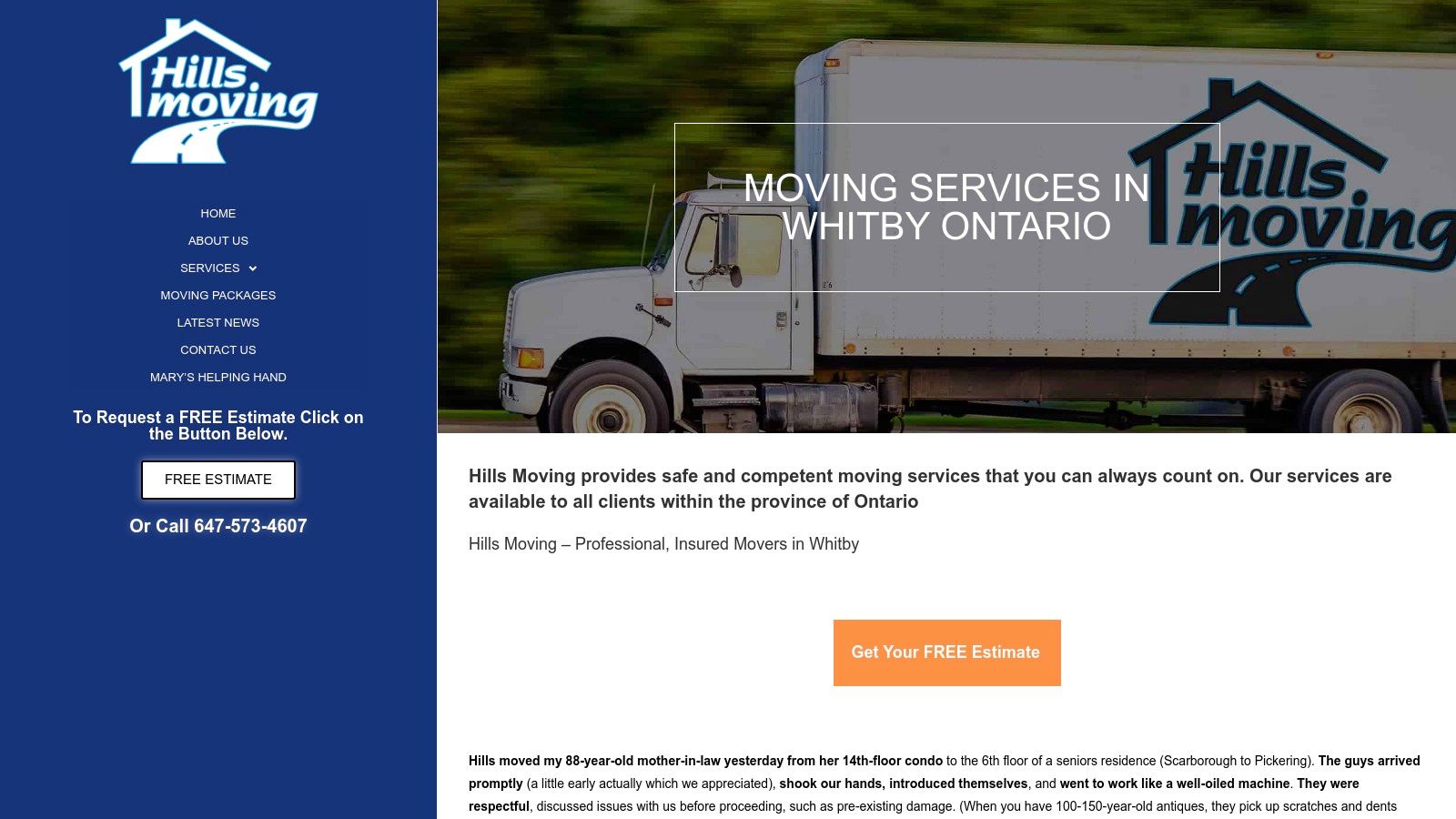 Hills Moving (Whitby)