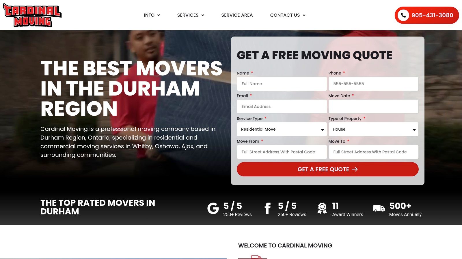 Cardinal Moving (Durham Region; serves Ajax)
