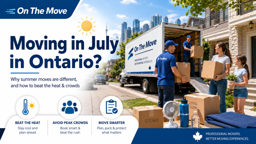 Moving in July in Ontario