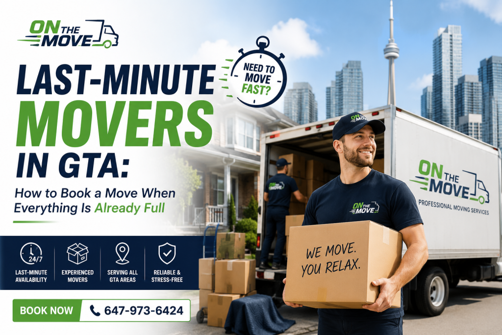 Last Minute Movers in GTA